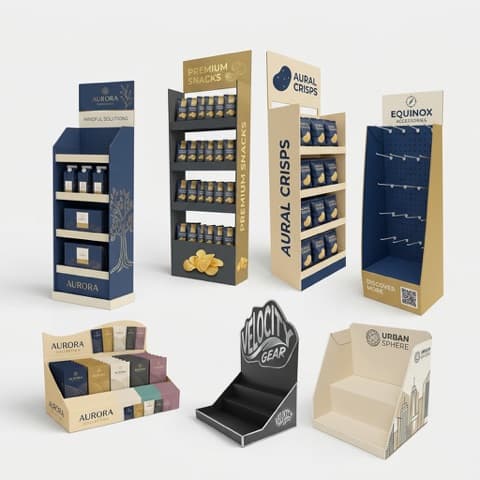 カスタム Cardboard Retail Display Stands