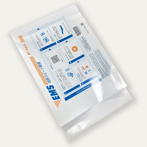 Color-printed self-adhesive 3D paper express bag