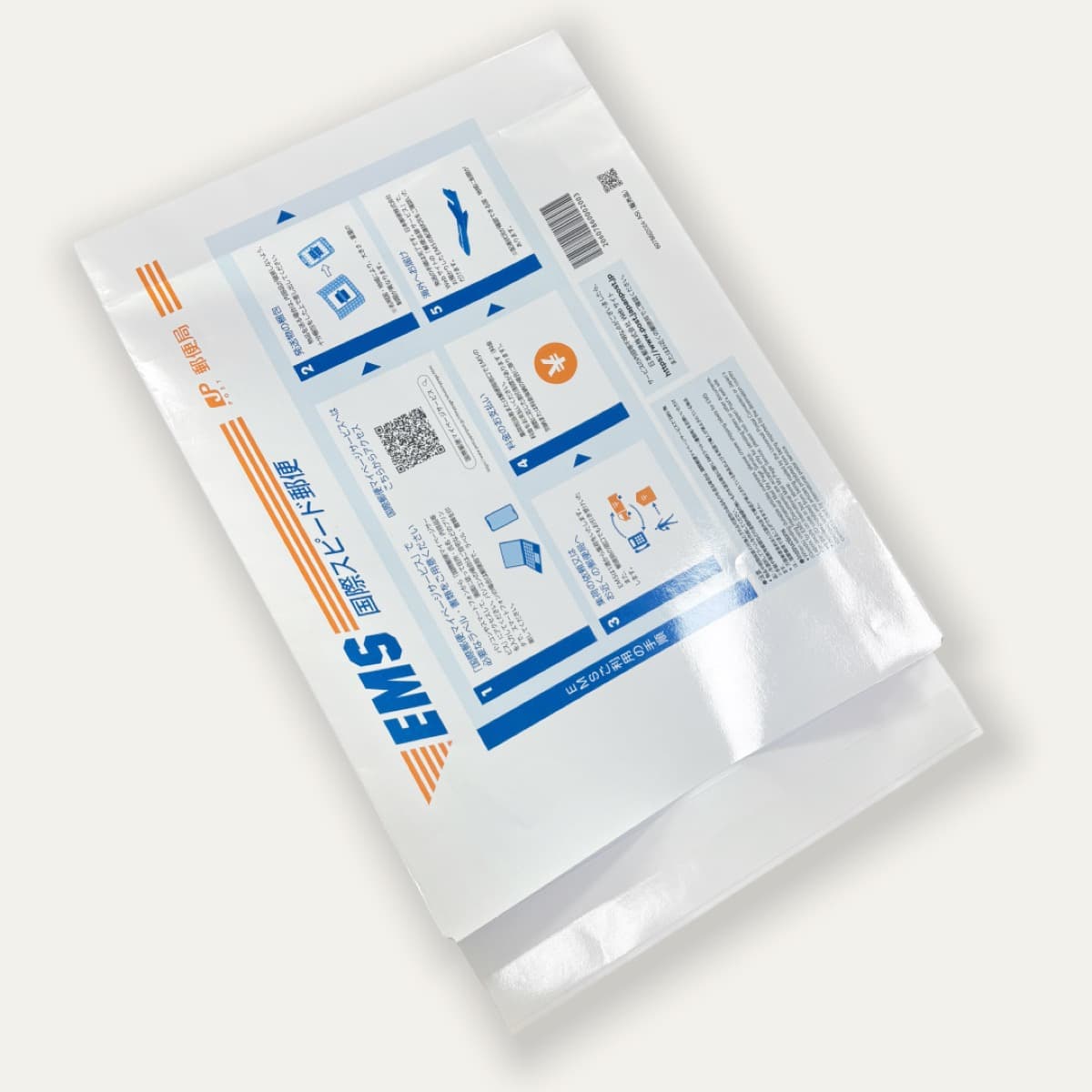Color-printed self-adhesive 3D paper express bag